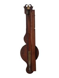 An English Mahogany Wheel Barometer