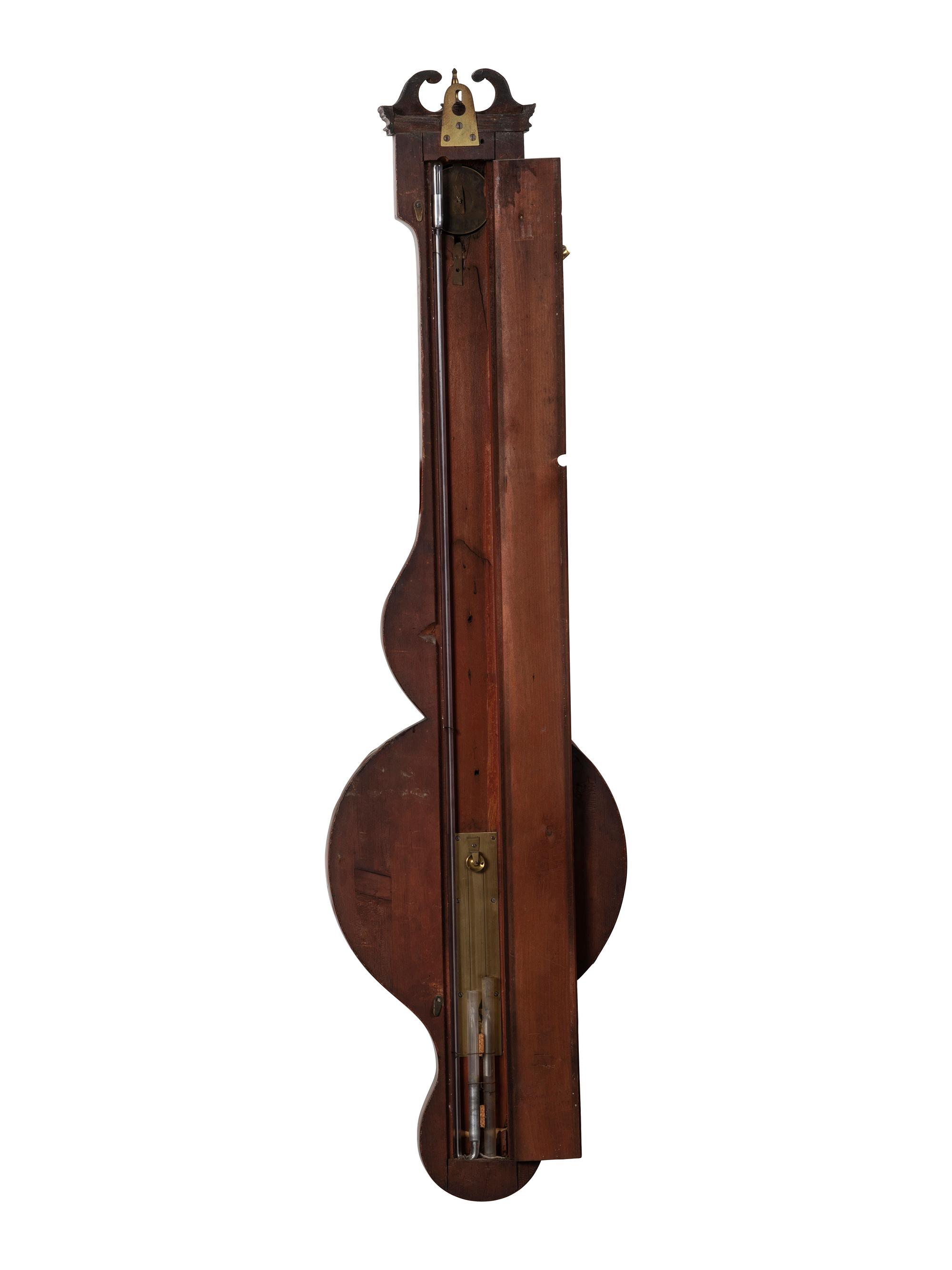 An English Mahogany Wheel Barometer