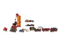 Sixteen Metal Occupational Vehicle Toys