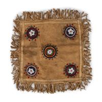 Northern Cree Beaded Hide Panel