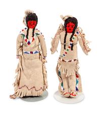 Navajo Weaver, Hopi Dancer, and Flat Katsina Dolls