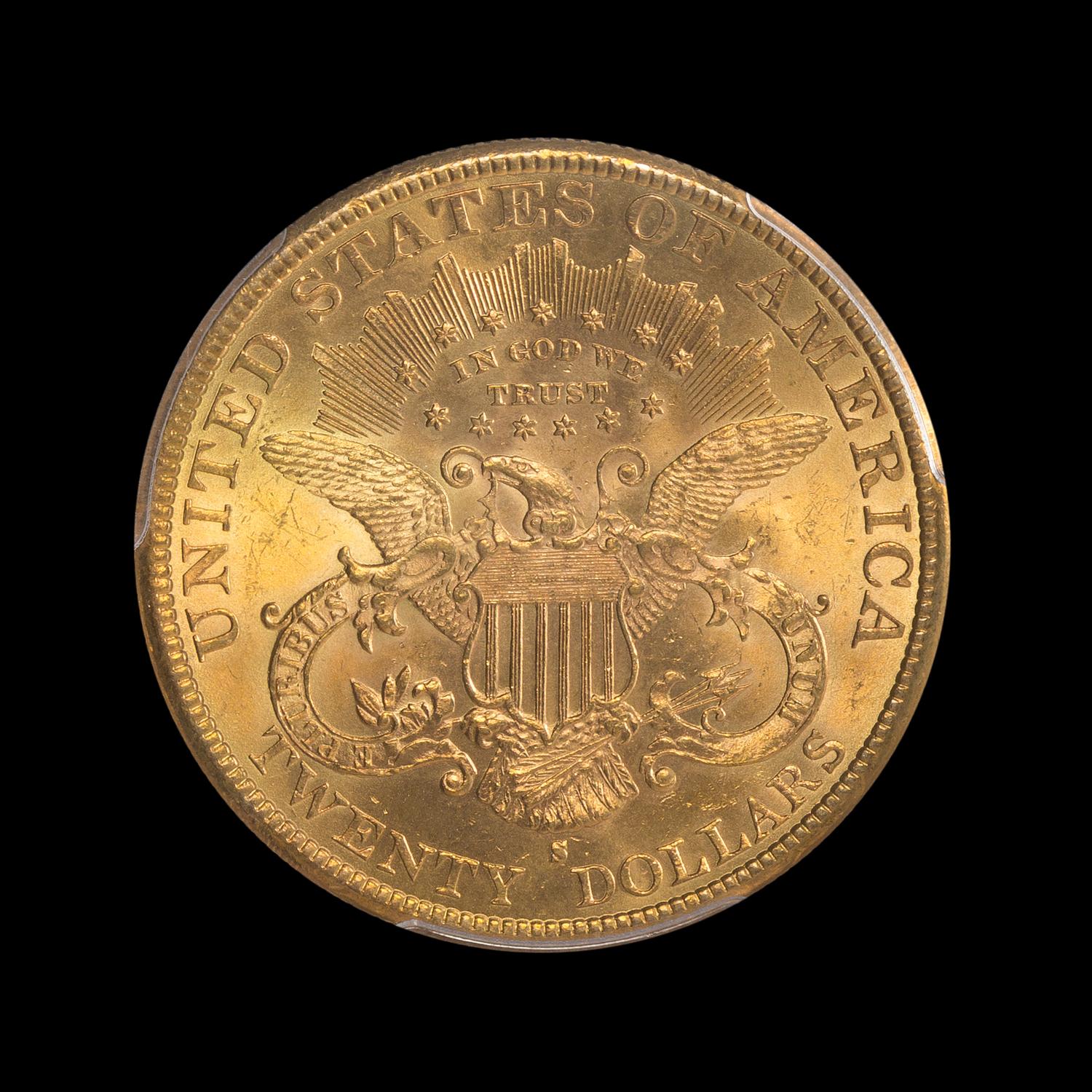 A United States 1896-S Liberty Head $20 Gold Coin