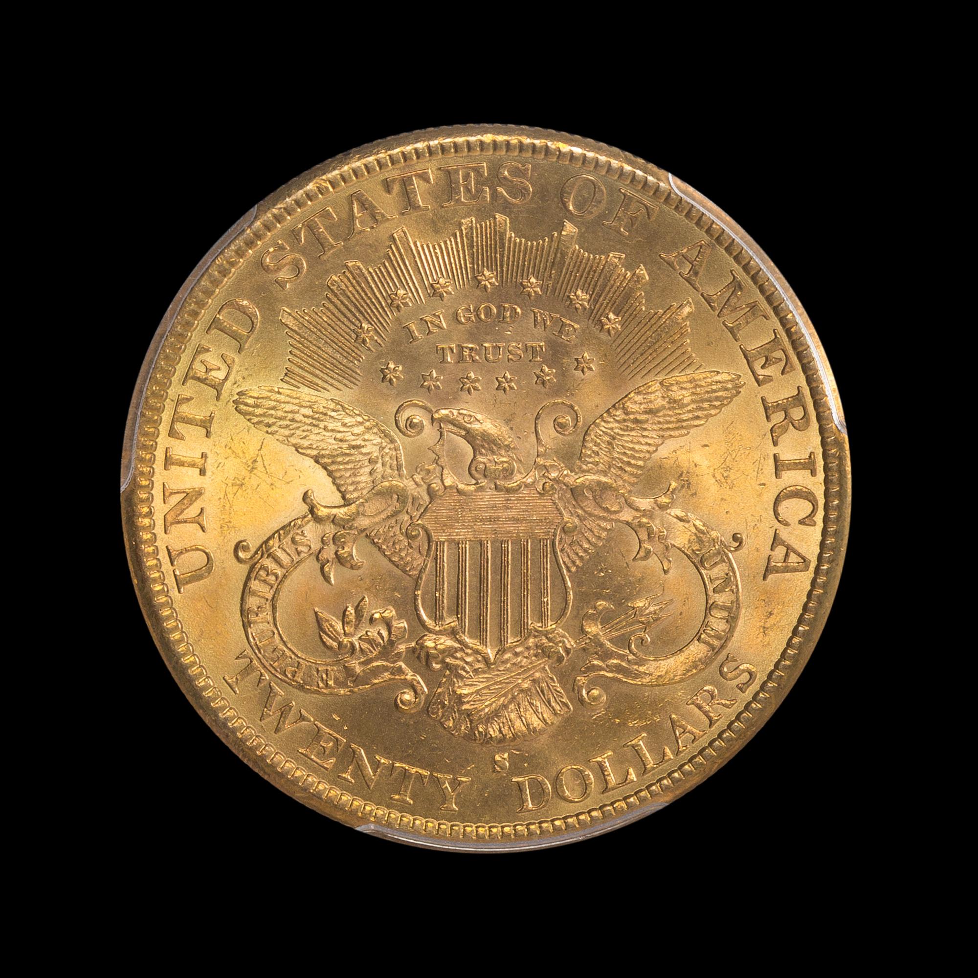 A United States 1896-S Liberty Head $20 Gold Coin