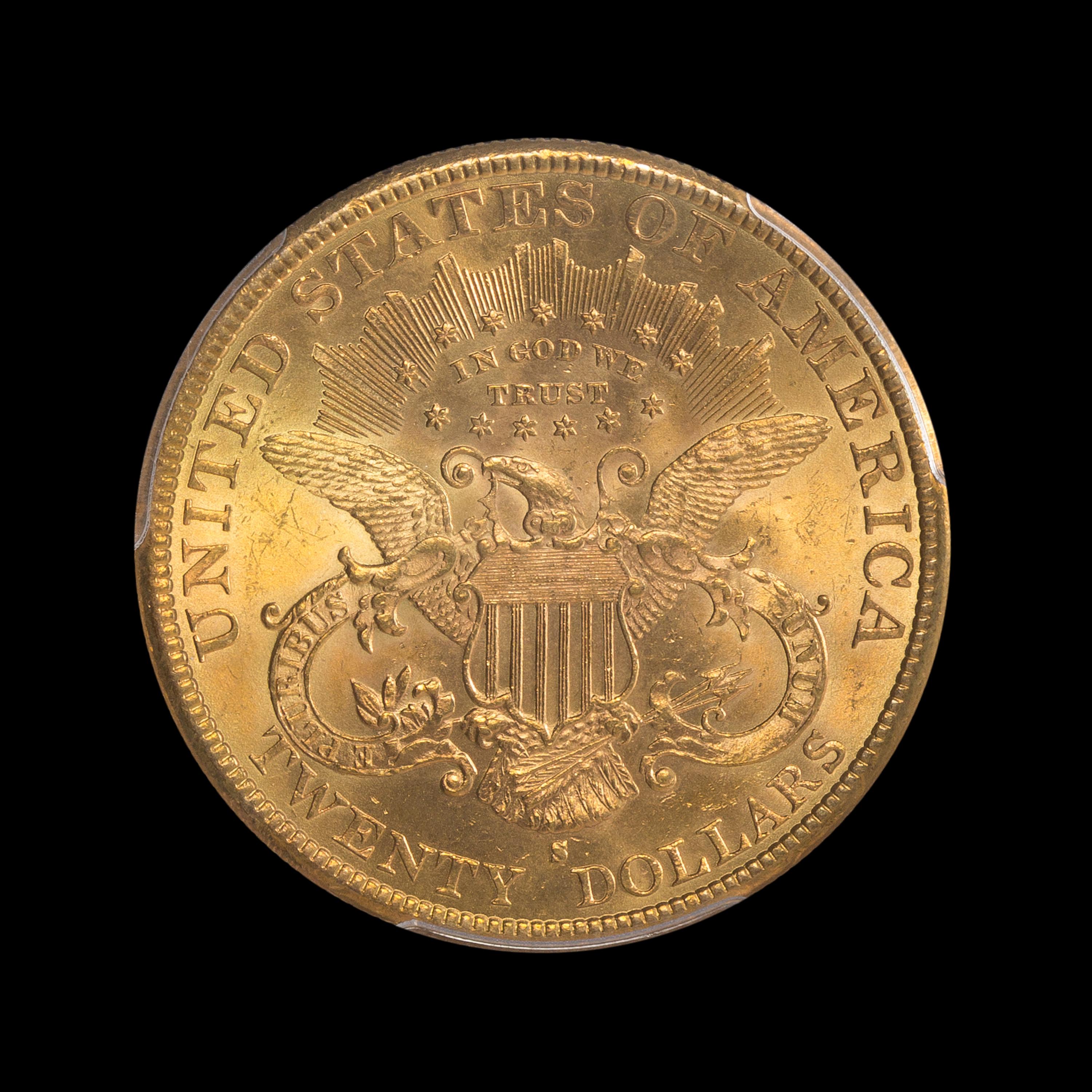 A United States 1896-S Liberty Head $20 Gold Coin