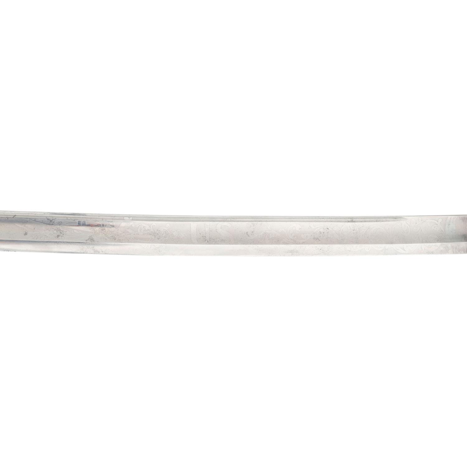 Ames Model 1850 Foot Officer's Sword Presented to Captain Moses Palmer - 13th Mass Infantry - Wounded at 2nd Bull Run and Gettysburg