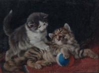 Julius Adam, (German, 1852-1913) , Cats