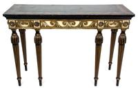 An Italian Neoclassical Console Table Height 32 3/4 x width 47 3/4 x depth 18 inches. — LATE 18TH CENTURY