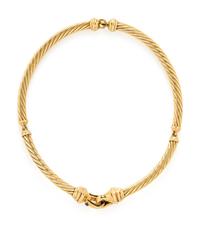 DAVID YURMAN, YELLOW GOLD AND SAPPHIRE TORQUE NECKLACE