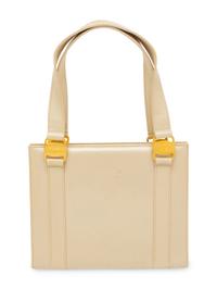 Ferragamo, Taupe Leather Handbag