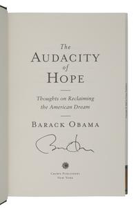 OBAMA, Barack. The Audacity of Hope . New York: Crown Publishers, 2006.