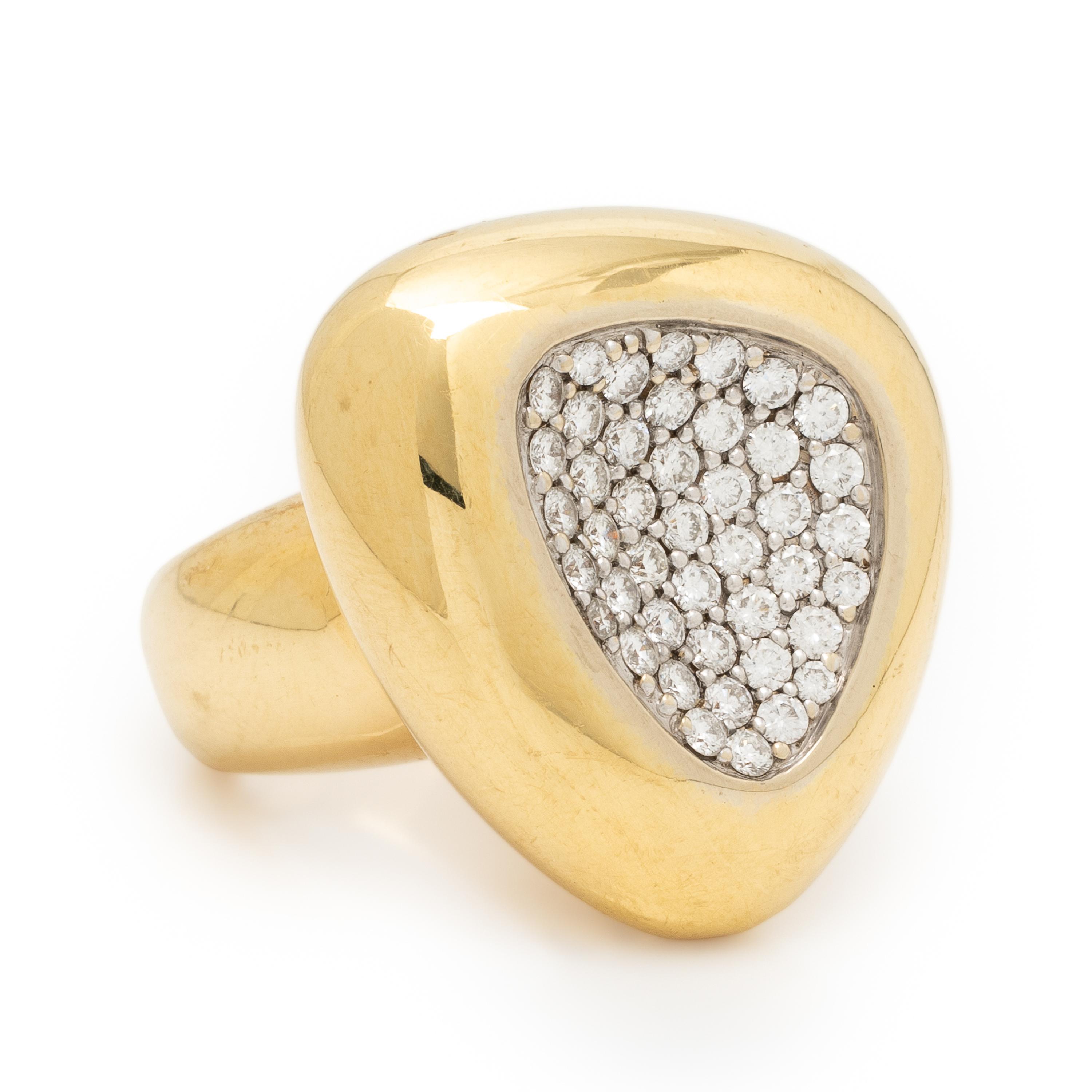 Roberto Coin, 'Capri Plus', Diamond and Yellow Gold Ring