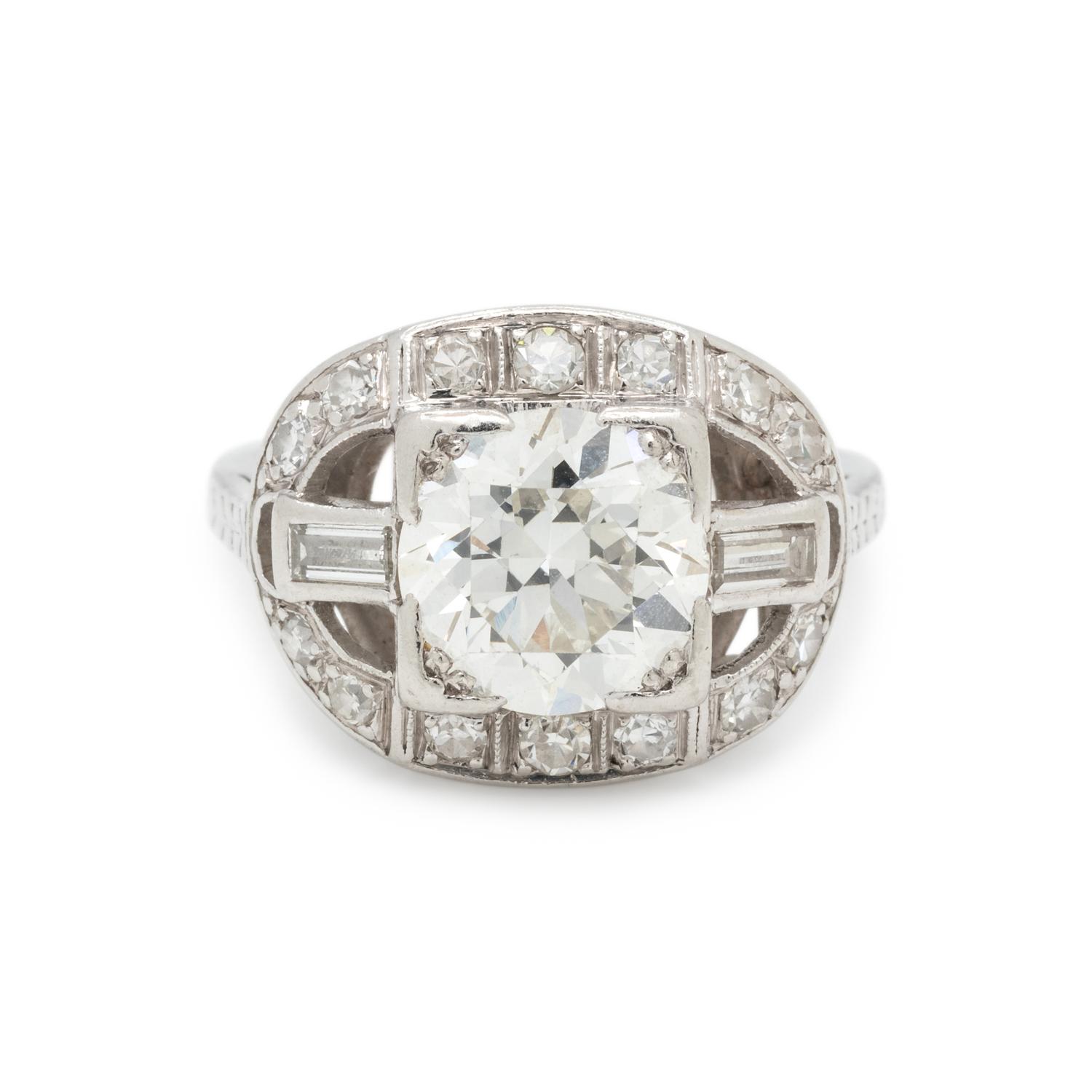 ART DECO, DIAMOND RING