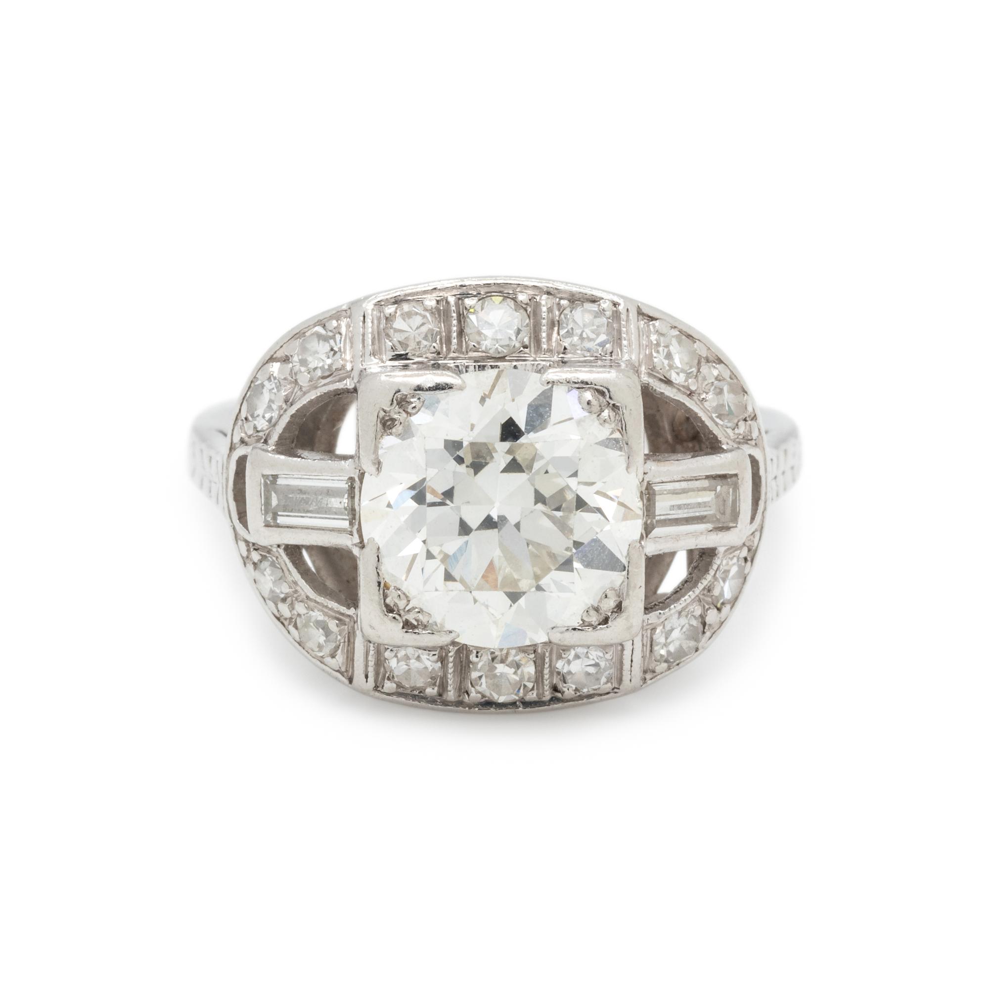 ART DECO, DIAMOND RING