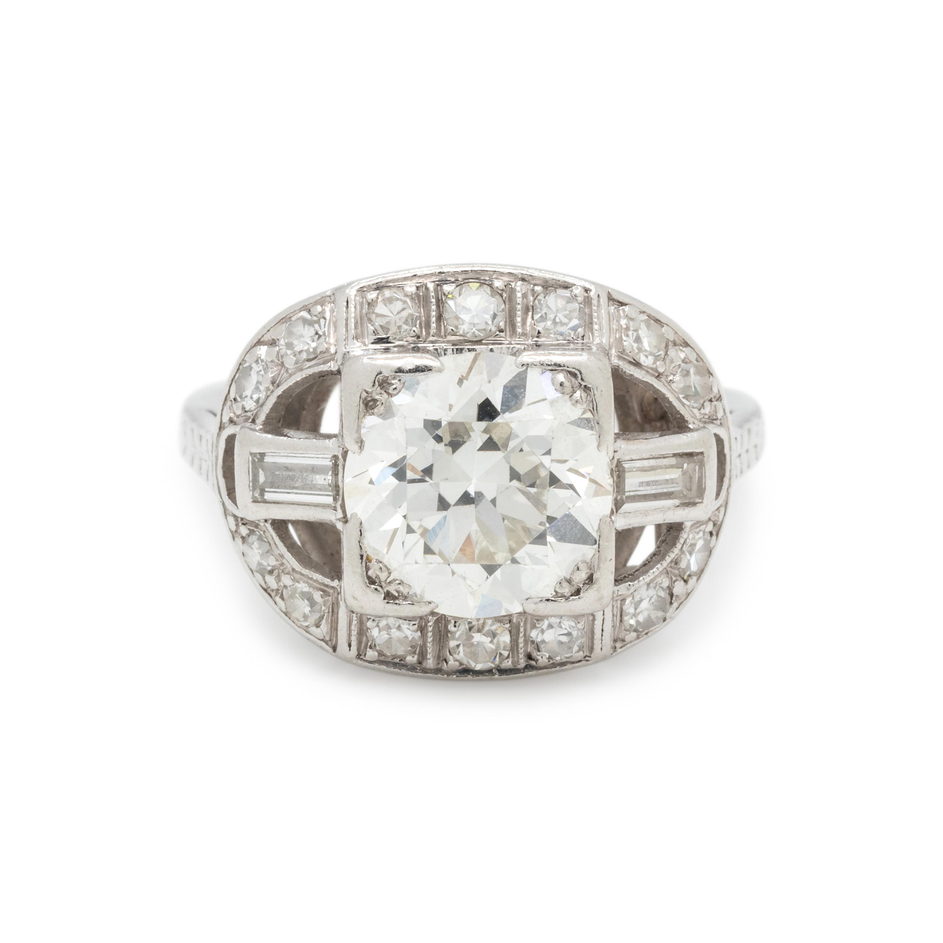 ART DECO, DIAMOND RING