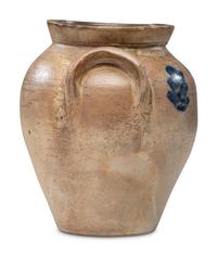 An I. M. Mead Cobalt Decorated Stoneware Jar