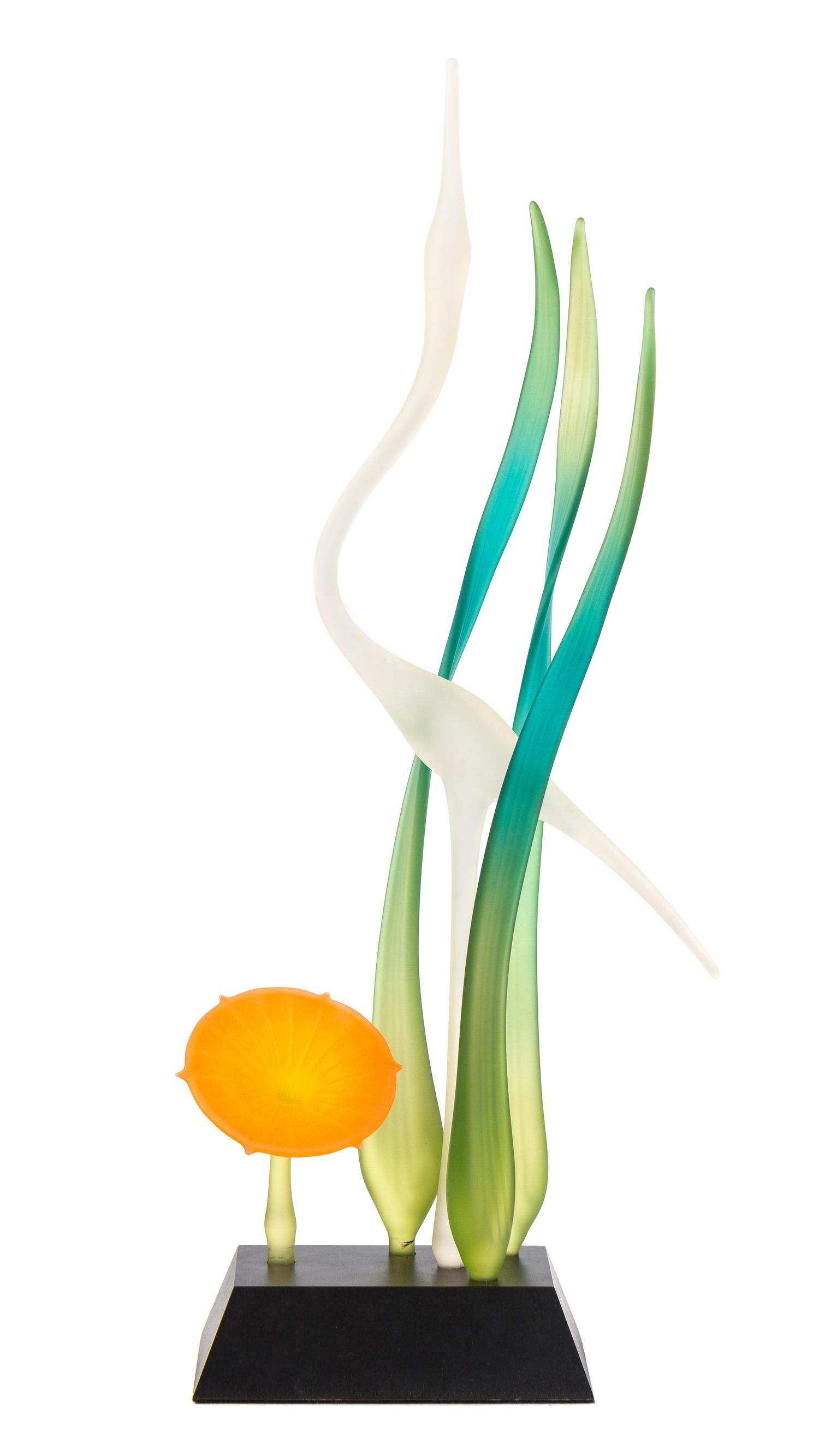 A Frosted Glass Sculpture Height 25 inches. — 20TH CENTURY