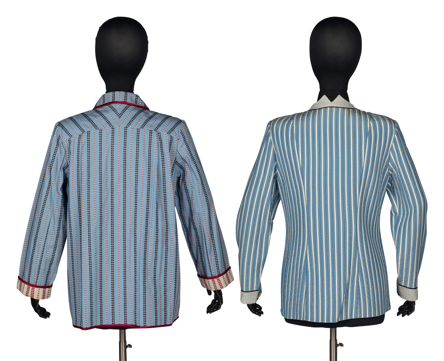 Two Geoffrey Beene Striped Jackets