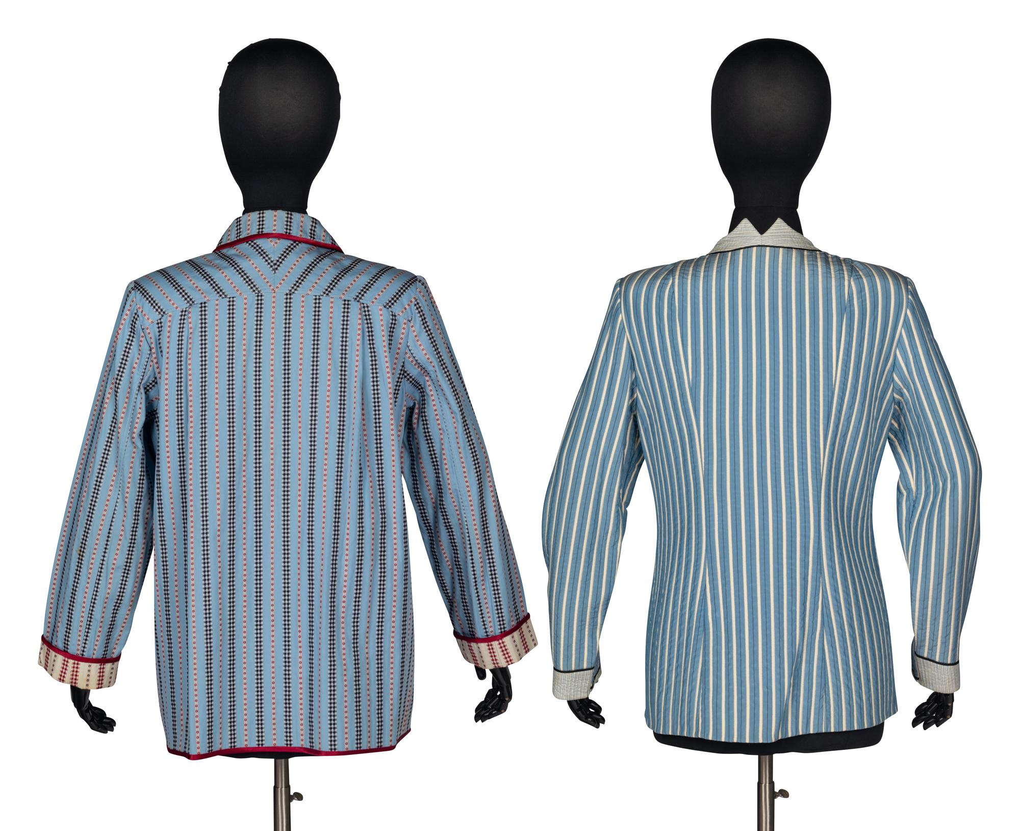 Two Geoffrey Beene Striped Jackets