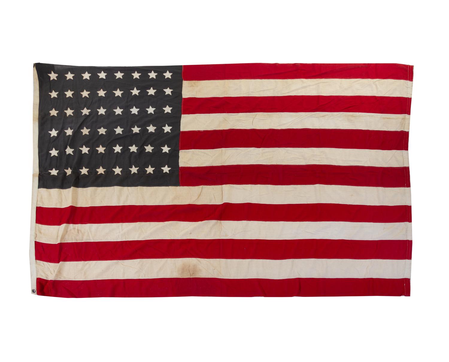 Two 48-Star American Flags