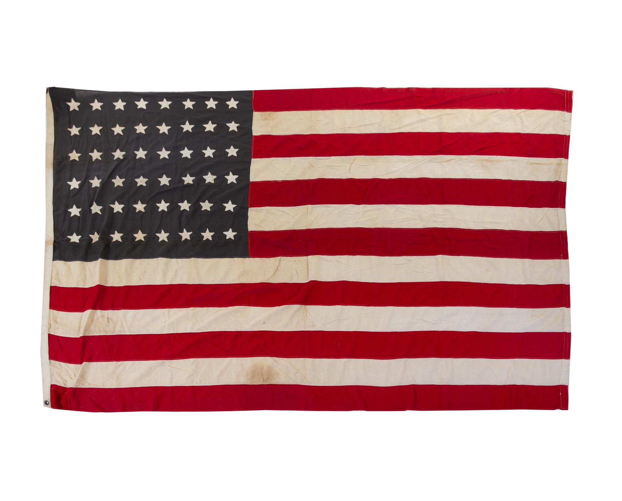Two 48-Star American Flags
