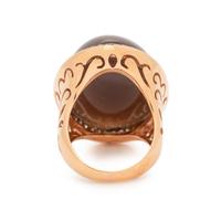 MOONSTONE AND DIAMOND RING