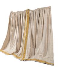 A Set of Three Drapery Panels