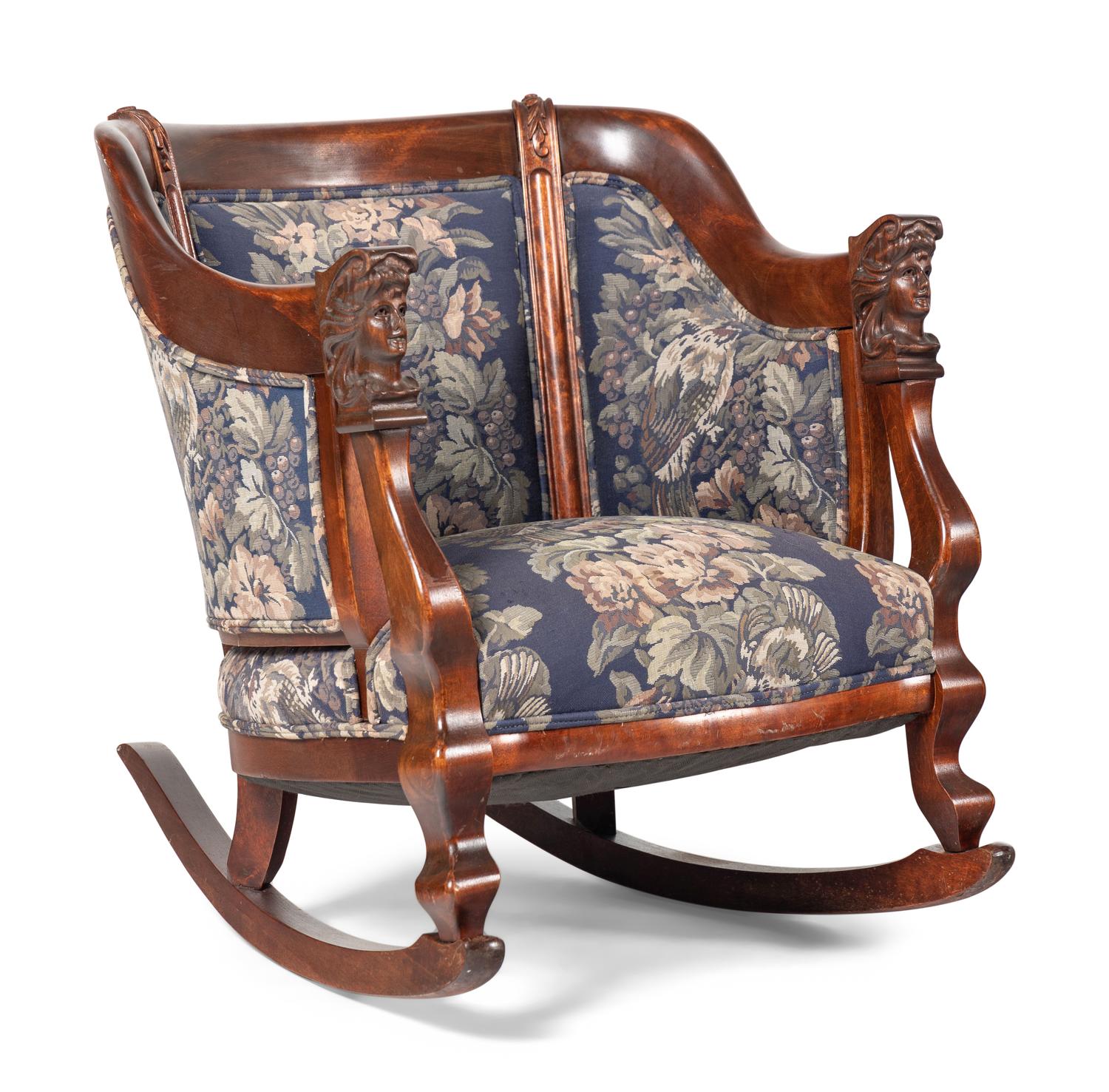 A Victorian Mahogany Three-Piece Seating Suite