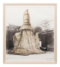 Wrapped Monument to Leonardo (Project for Piazza della Scala, Milano)