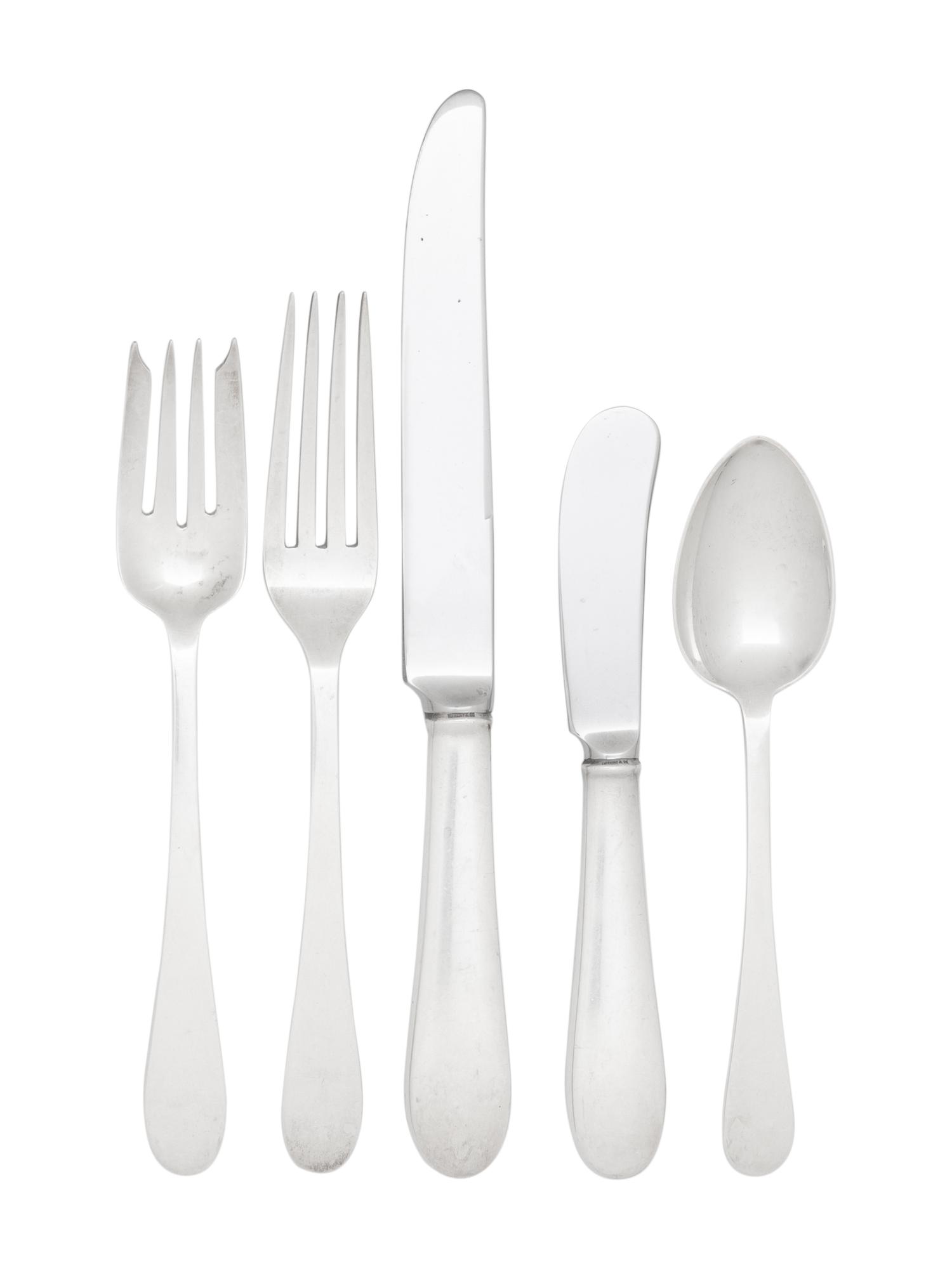 A Tiffany and Co. Silver Flatware Service