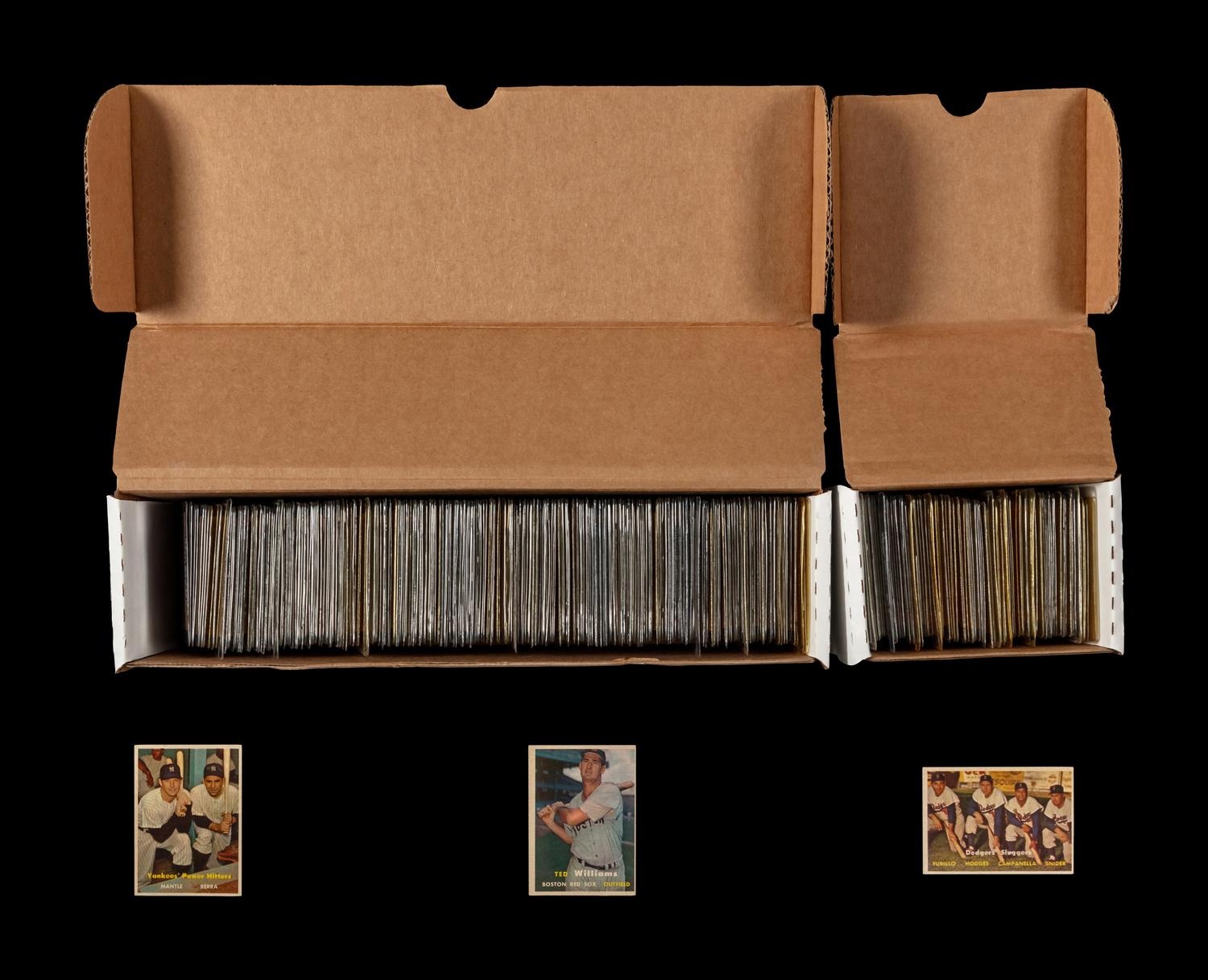 A Near Set of 1957 Topps Baseball Cards (397/407)