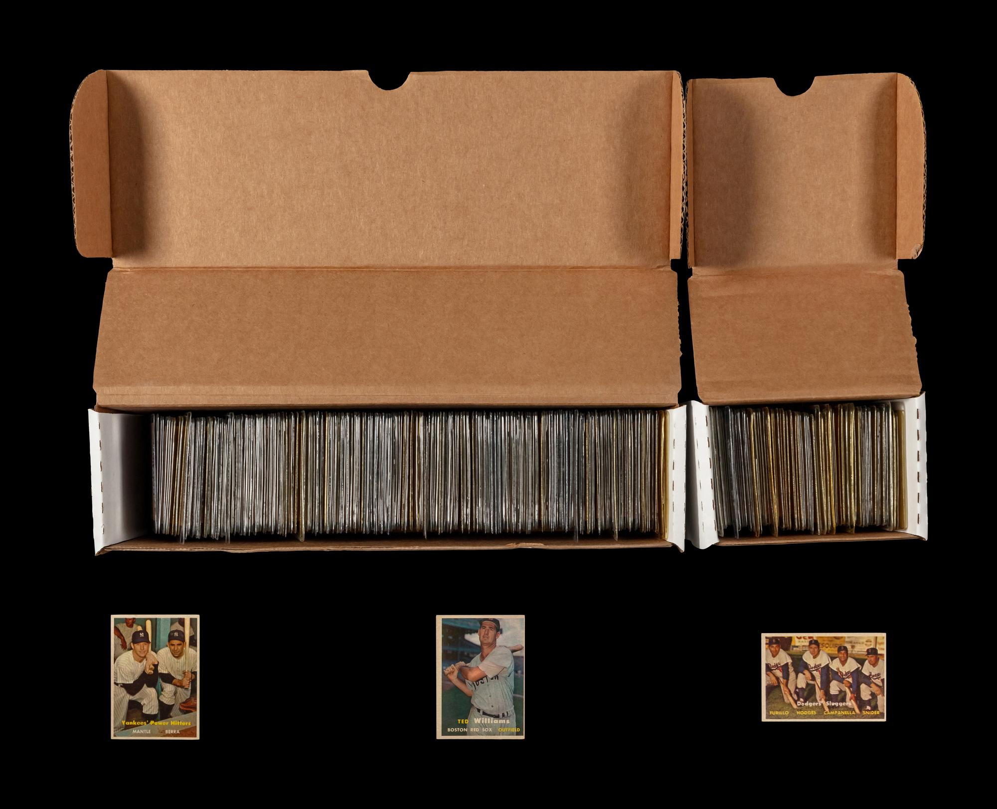 A Near Set of 1957 Topps Baseball Cards (397/407)
