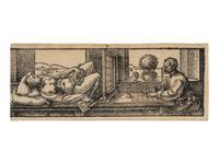 Draughtsman Making a Perspective Drawing of a Reclining Woman