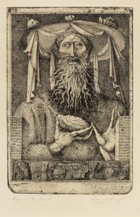 Ernst Fuchs, (Austrian, b. 1930), Ezechiel, 1952