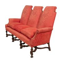 A William and Mary Style Triple-Back Sofa