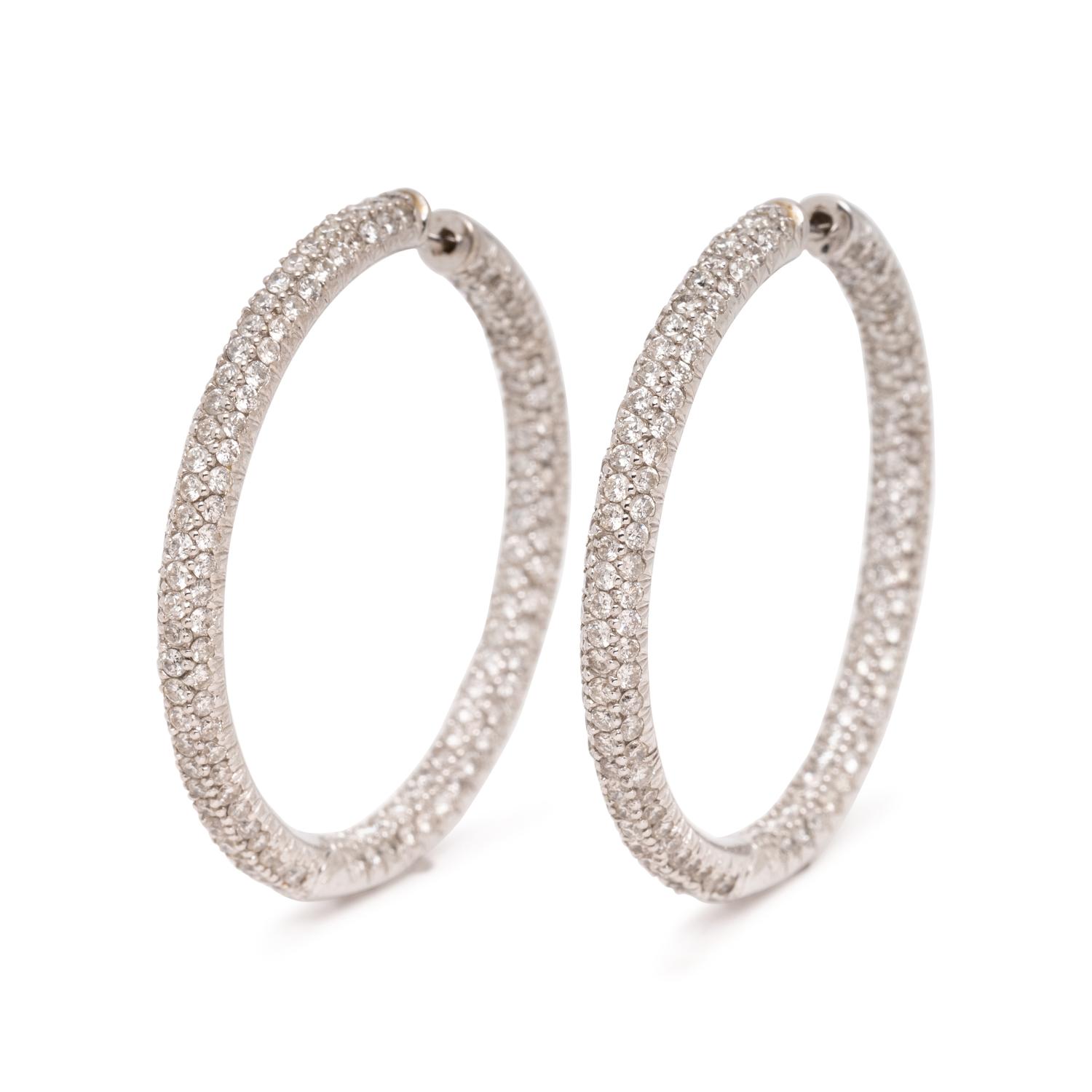 DIAMOND HOOP EARRINGS