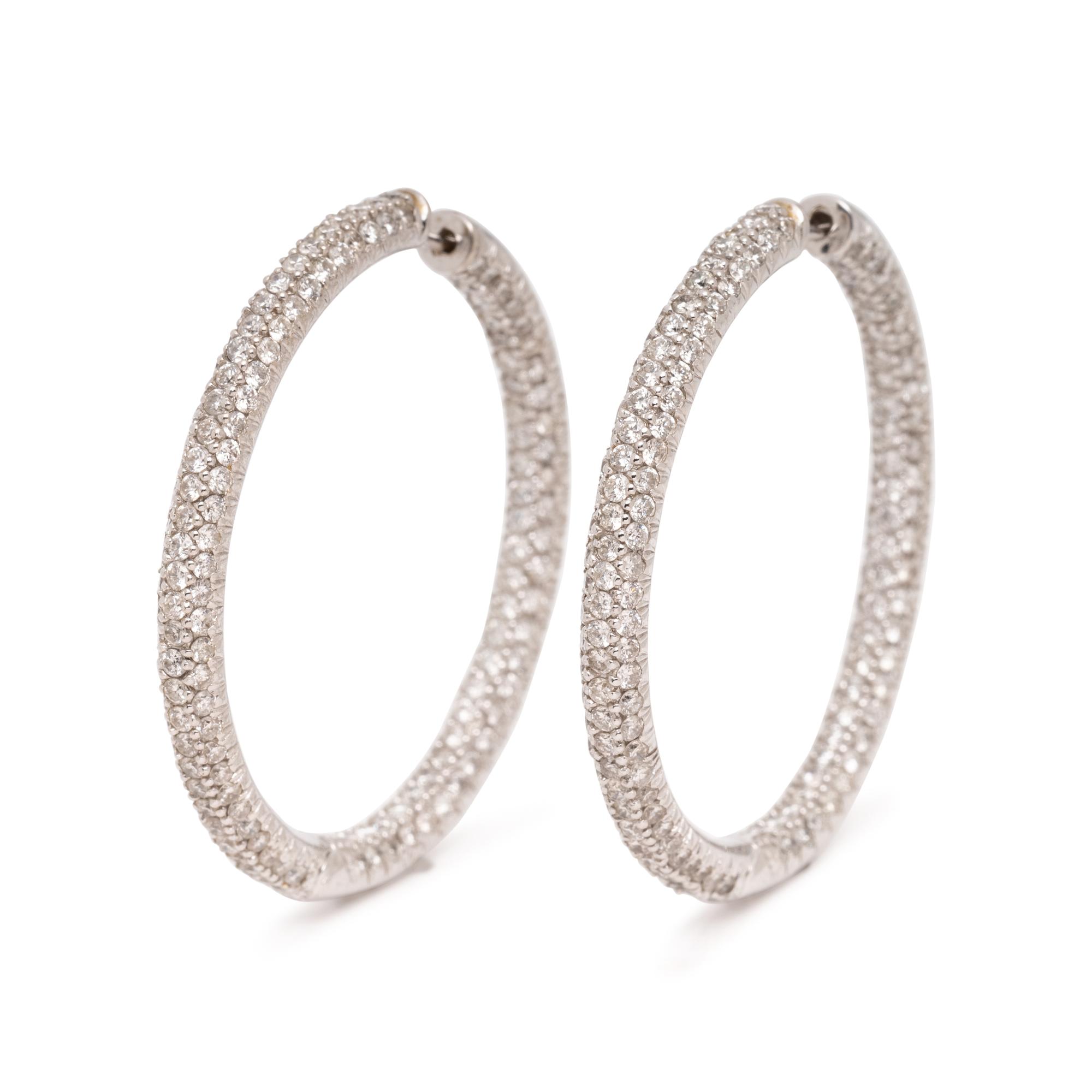 DIAMOND HOOP EARRINGS