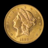 A United States 1888-S Liberty Head $20 Gold Coin