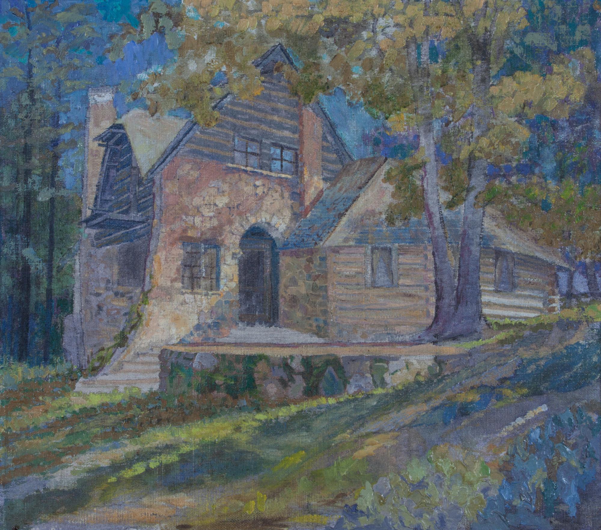 Artist Unknown, (American, Early 20th century), Cottage in Woods