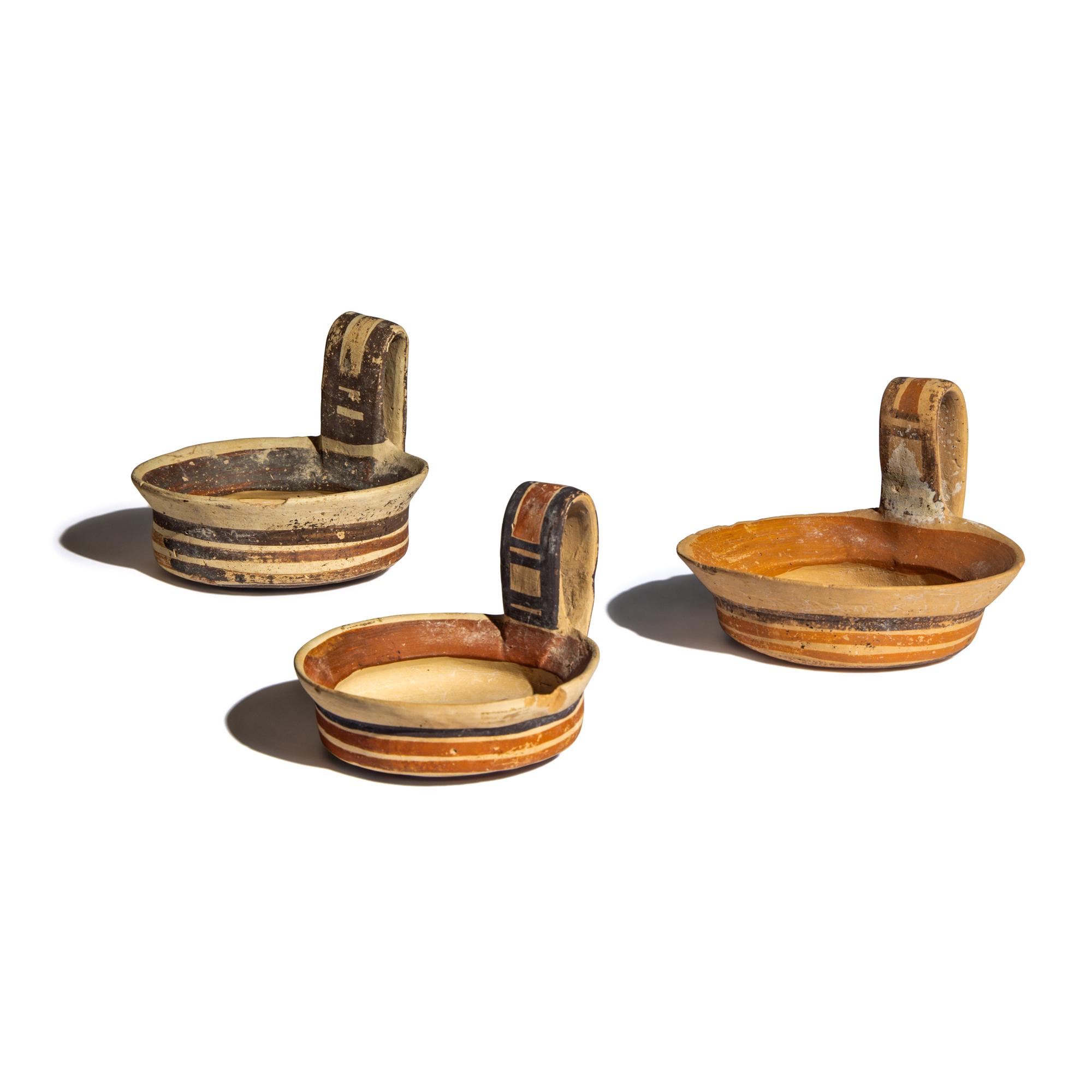 Three Duanian Polychrome Kyathoi