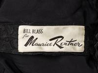 BILL BLASS FOR MAURICE RENTNER, LACE & FEATHER COCKTAIL DRESS