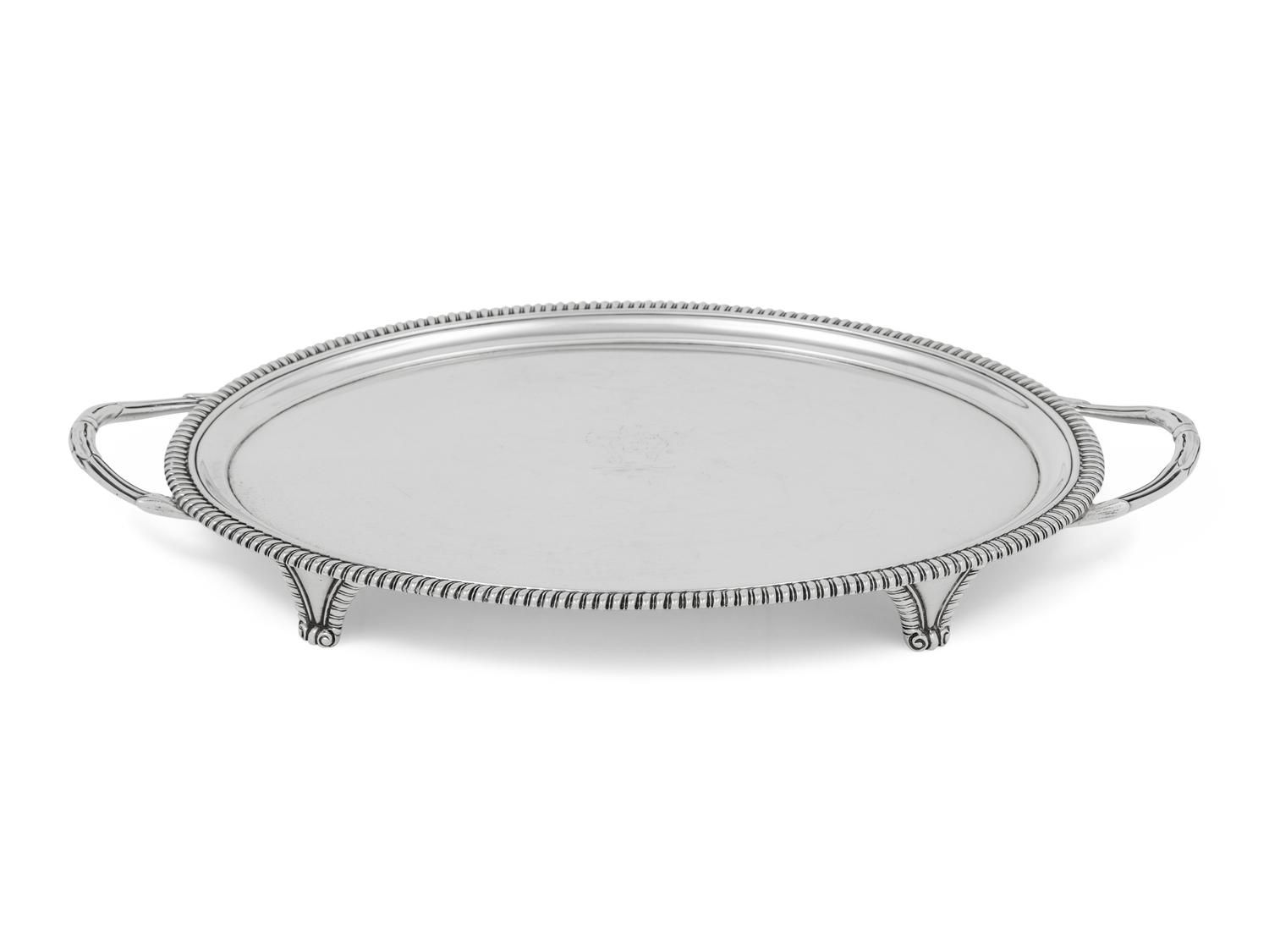 A George III Silver Twin-Handled Waiter