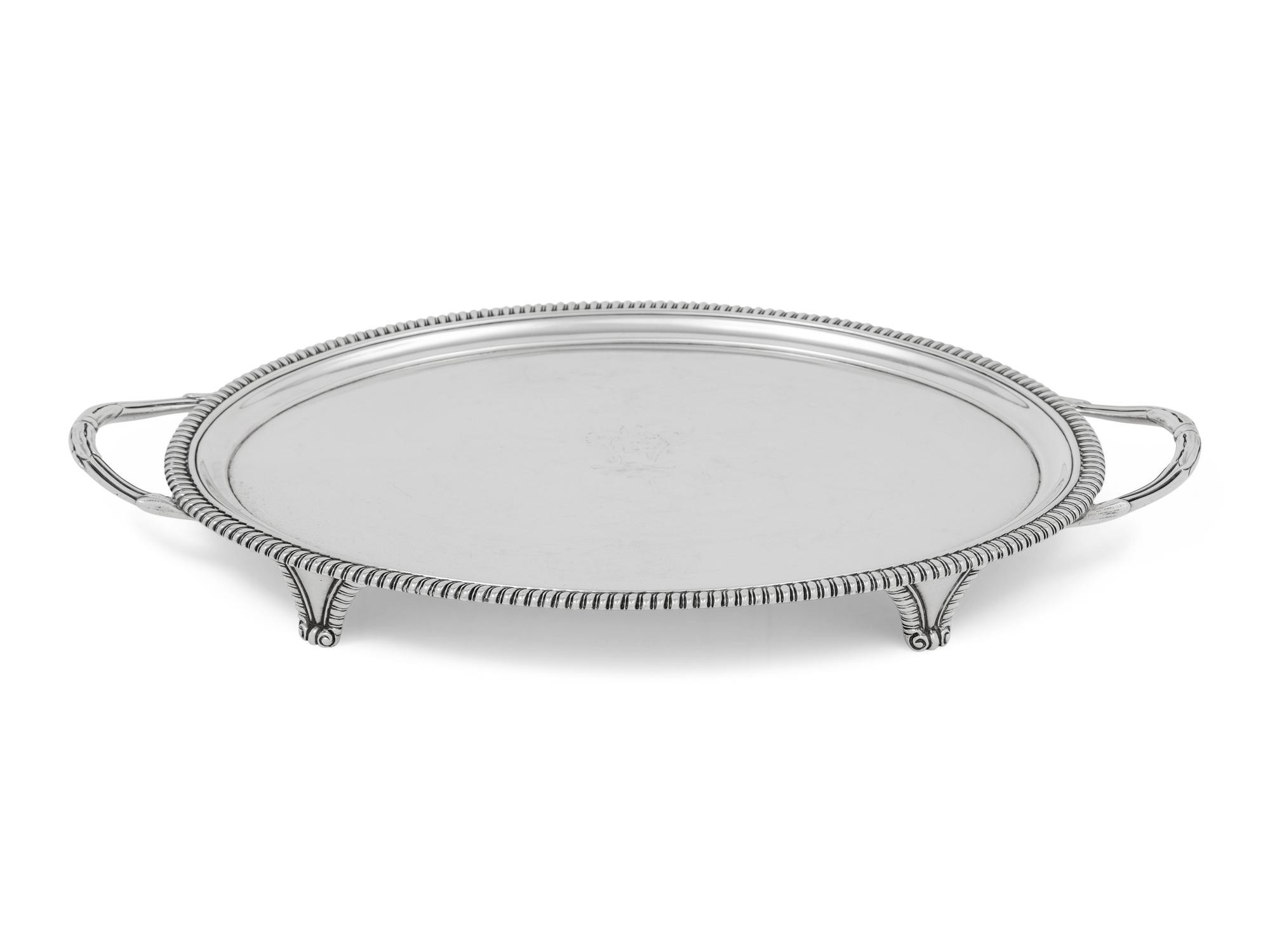 A George III Silver Twin-Handled Waiter