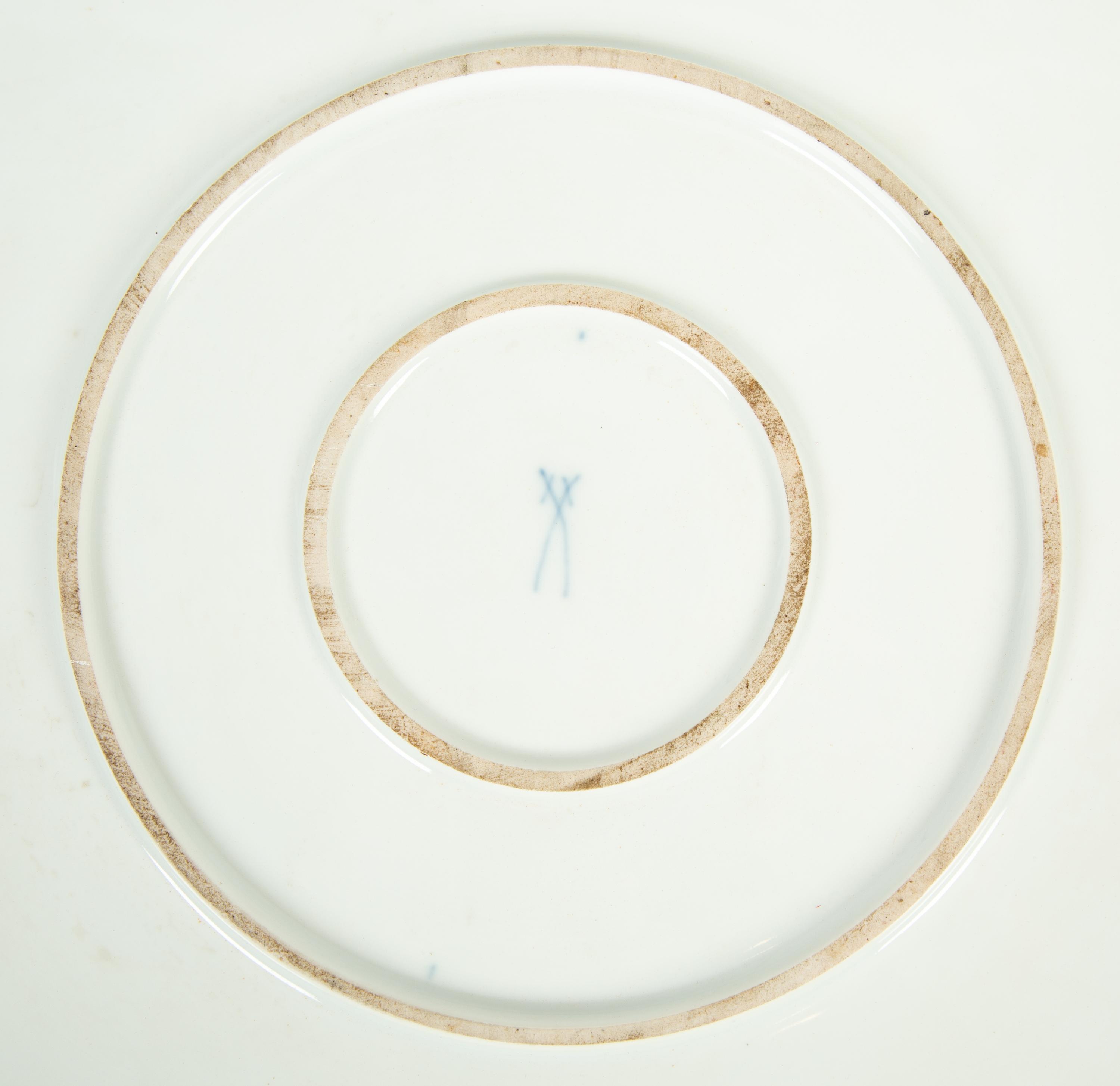 A Near Pair of Meissen Porcelain Trays — 20TH CENTURY