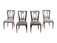 A Set of Four Lucien Rollin for William Switzer Marquise Side Chairs