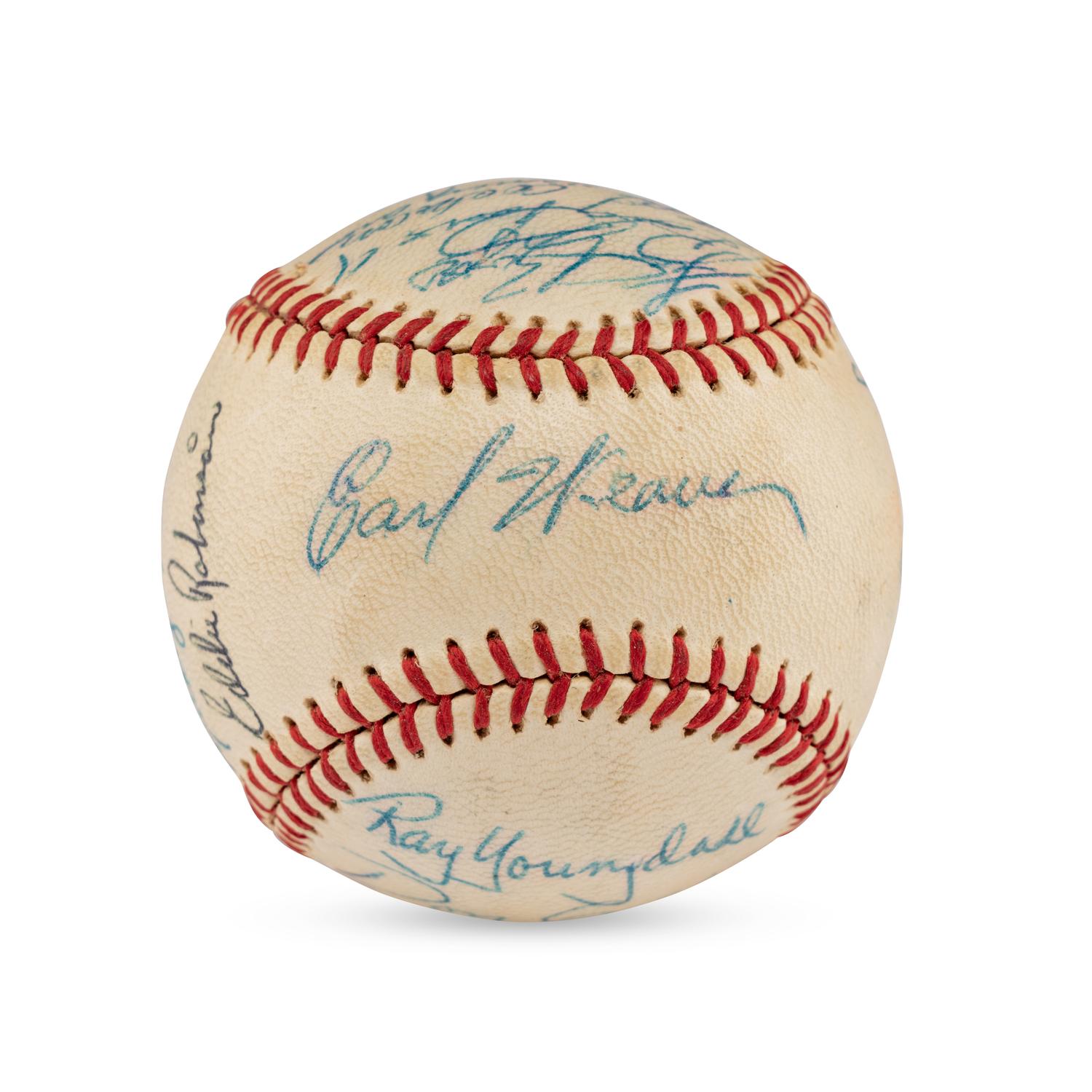 A 1960-61 Fox Cities Foxes Team Signed Autograph Baseball