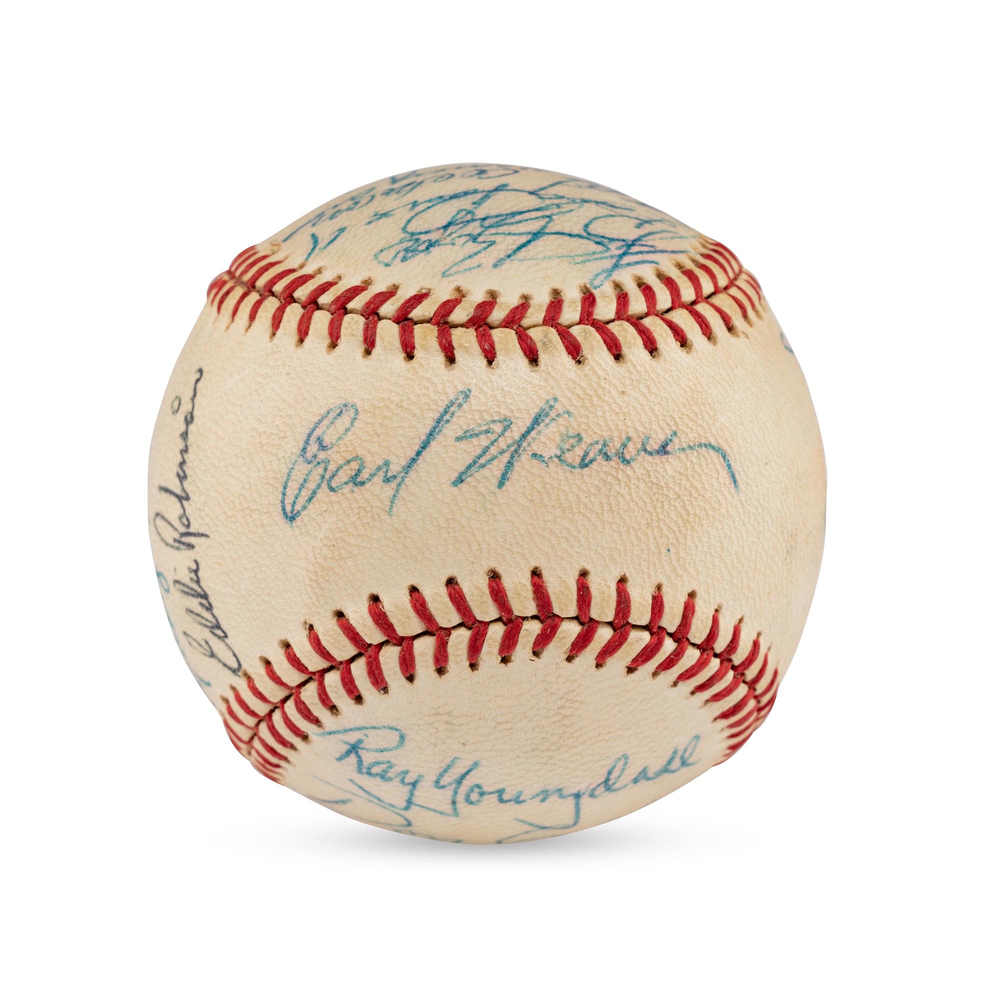 A 1960-61 Fox Cities Foxes Team Signed Autograph Baseball