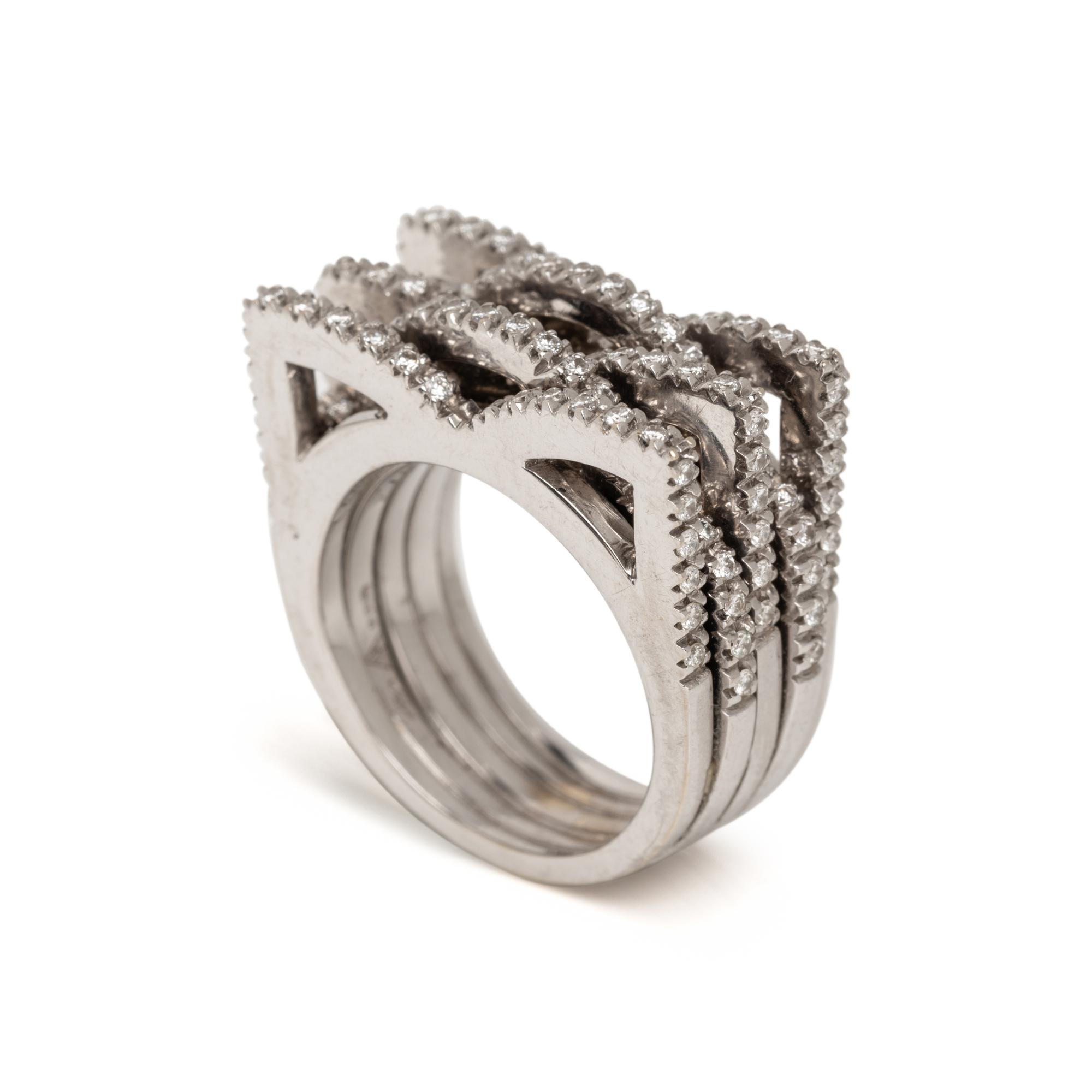 WHITE GOLD AND DIAMOND RING