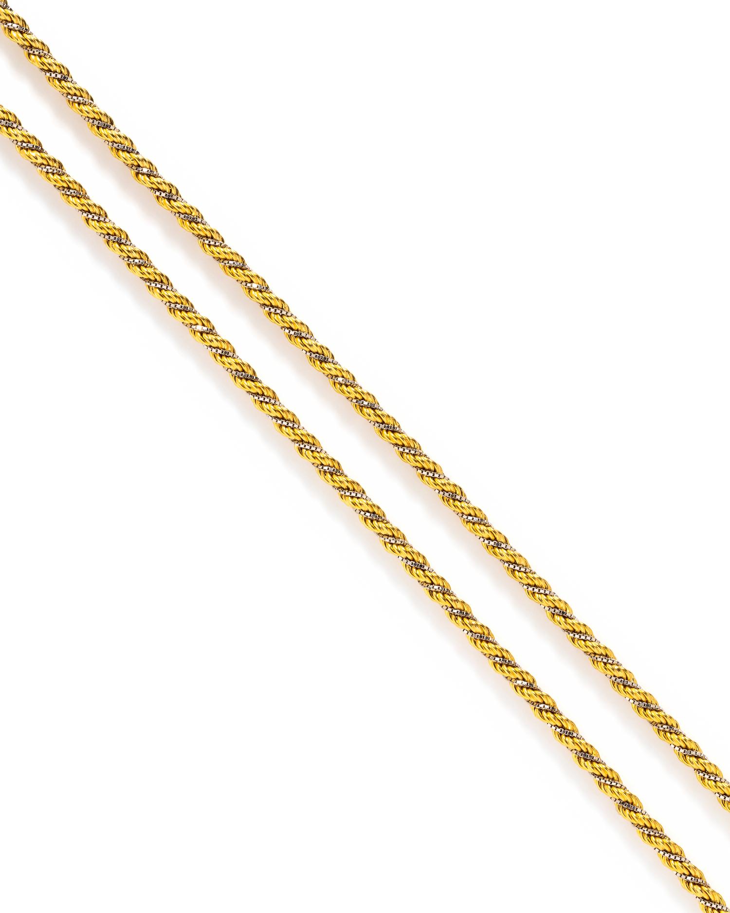 BICOLOR GOLD NECKLACE