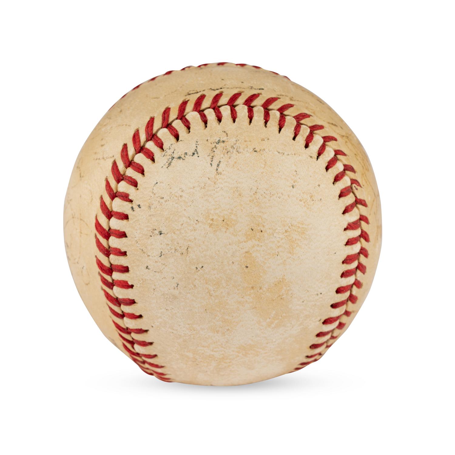 A 1942 Brooklyn Dodgers Team Signed Autograph Baseball (Beckett Authentication Services Letter of Authenticity)