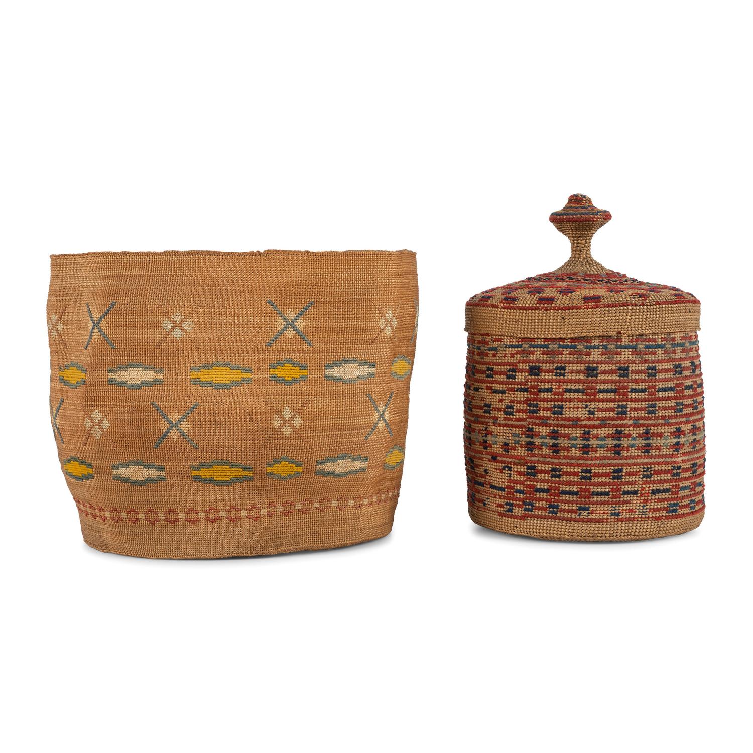 Attu Falsely Embroidered Baskets